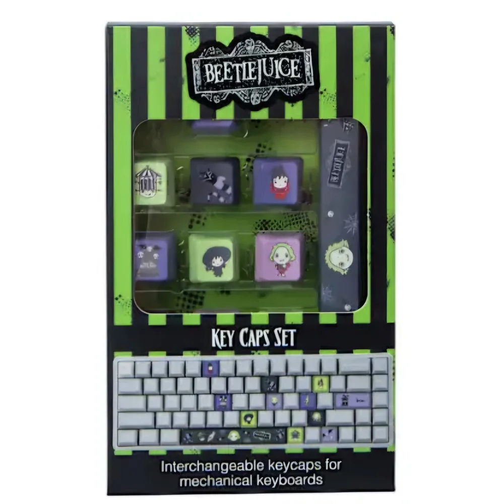 BEETLEJUICE Key Caps Set - Green and Black